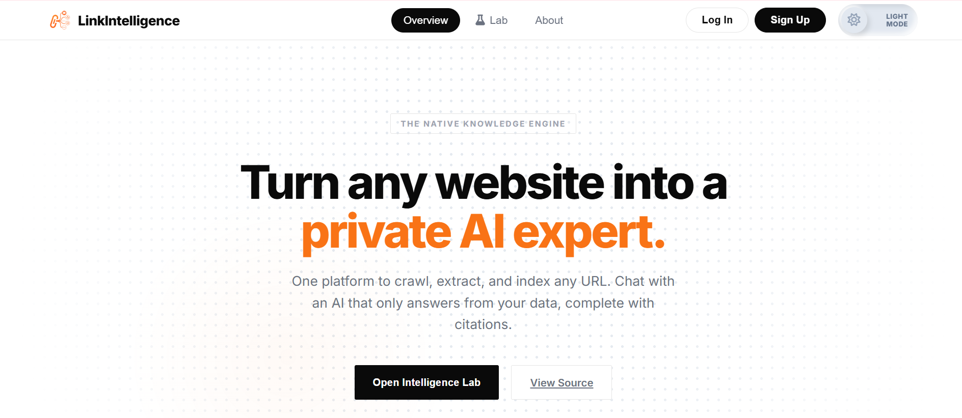 LinkIntelligence dashboard preview